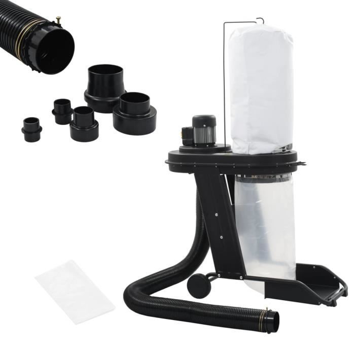 Collecteur de poussière Noir Fer 550 W