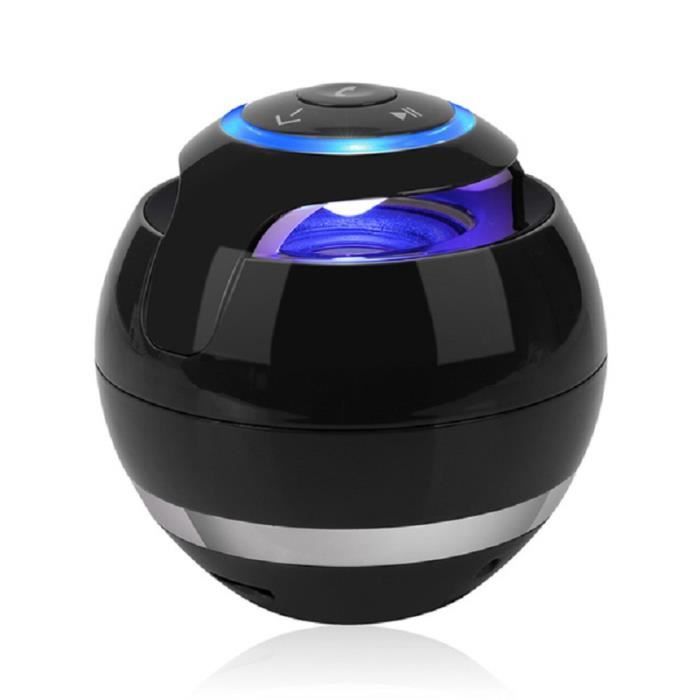 Portable Sans Fil Mini Bluetooth Haut-Parleur Super Bass Boombox Sound box avec Mic TF Carte FM Radio LED Lumière
