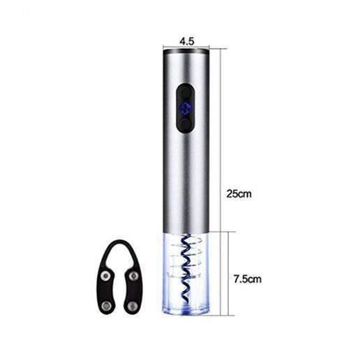 Tire bouchon electrique pour vin , Ouvre Bouteille Automatique sans fils , Argent