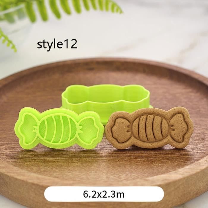 Moule à gateaux,Emporte pièce de noël découpeurs Fondant gâteau moule Biscuit Sugarcraft gâteau décoration outils - Type 12 #A