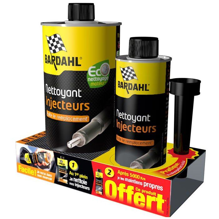 Pack nettoyant injecteur diesel Bardahl 1L - flacon 300ml offert
