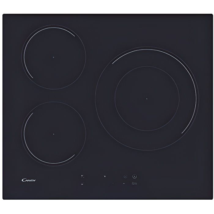 Plaque à Induction Candy CID633C 60 cm 7100W (3 Zonas de Cocción) Noir