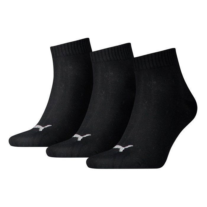 PUMA Chaussettes de tennis Quarter x3 - Mixte - Noir