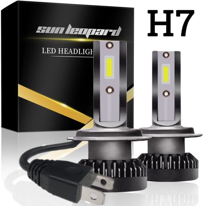 NEUFU Super Bright LED KIT Ampoule de Voiture Phare COB 6000K 160W 30000LM H7