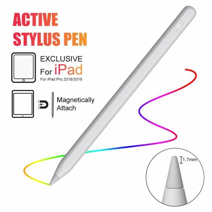 Stylo actif capacitif magnétique pour iPad pro2 BLANC