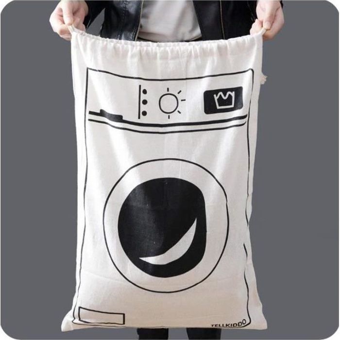 Sac Panier à Linge Sale ou Propre Pliant Ultra Capacité Respirant pour Ranger Vêtements 65x45cm