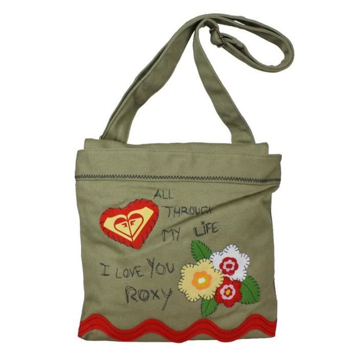 Sac bandoulière carré Roxy Cno XUWBA152 (Vert)