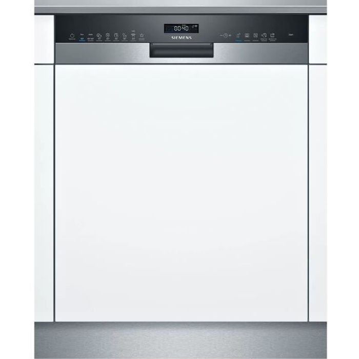 Lave-vaisselle intégrable bandeau SIEMENS - SN55ES56CE - 60cm - 14 couverts - 42 dB - Metallic