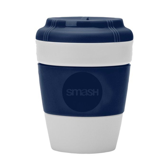 Mug de voyage bleu antidérapant 275 ml - Smash Bleu