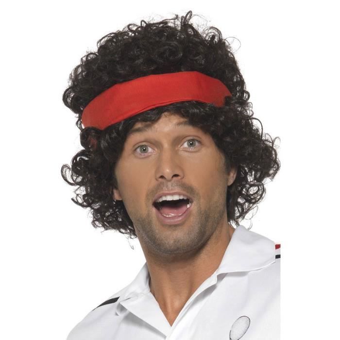 Perruque joueur de tennis avec bandeau Taille U…