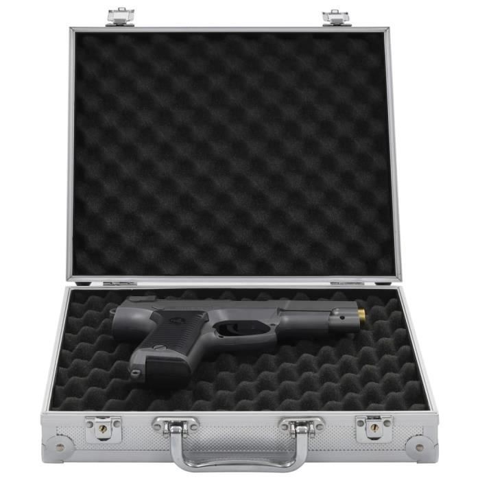 Mallette pour arme à feu Aluminium ABS Argenté-SPR