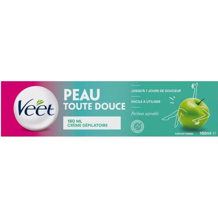 VEET Crème Dépilatoire - Pomme - 180 ml