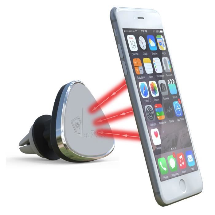 VeoPulse Support téléphone UNIVERSEL pour voiture- IPHONE SAMSUNG WIKO HUAWEI SONY NOKIA - Porte mobile 360°- Tous smartphones