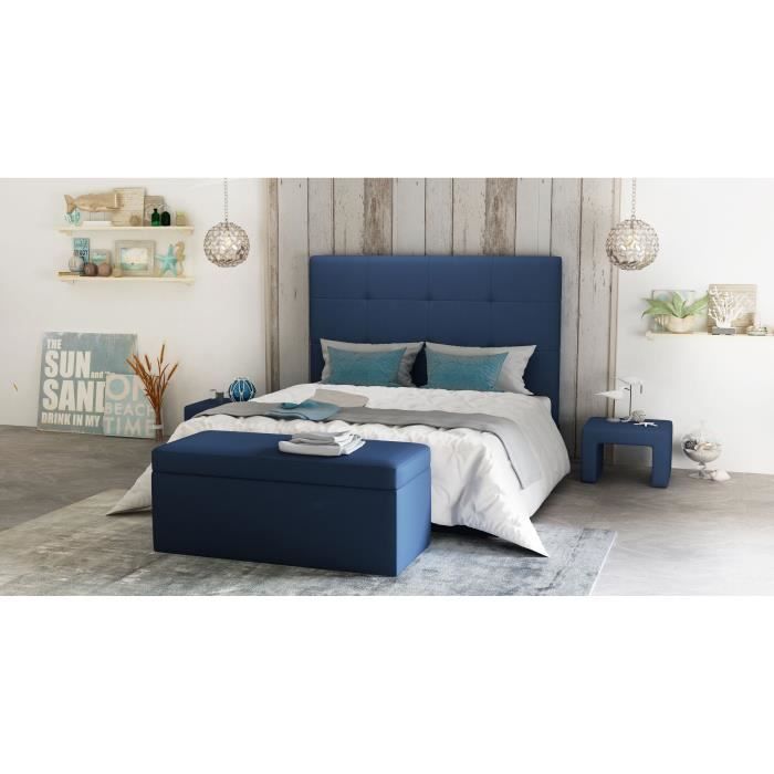 Otti Ensemble Tete De Lit 145 X 120 Coffre De Rangement 2 Chevets Bleu Achat Vente Tete De Lit Otti Set Tdl Coffre 2 Chevets Soldes Cdiscount