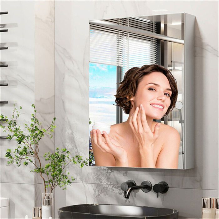 Armoire Murale Salle de Bain Armoire Pharmacie Miroir Meuble Toilette