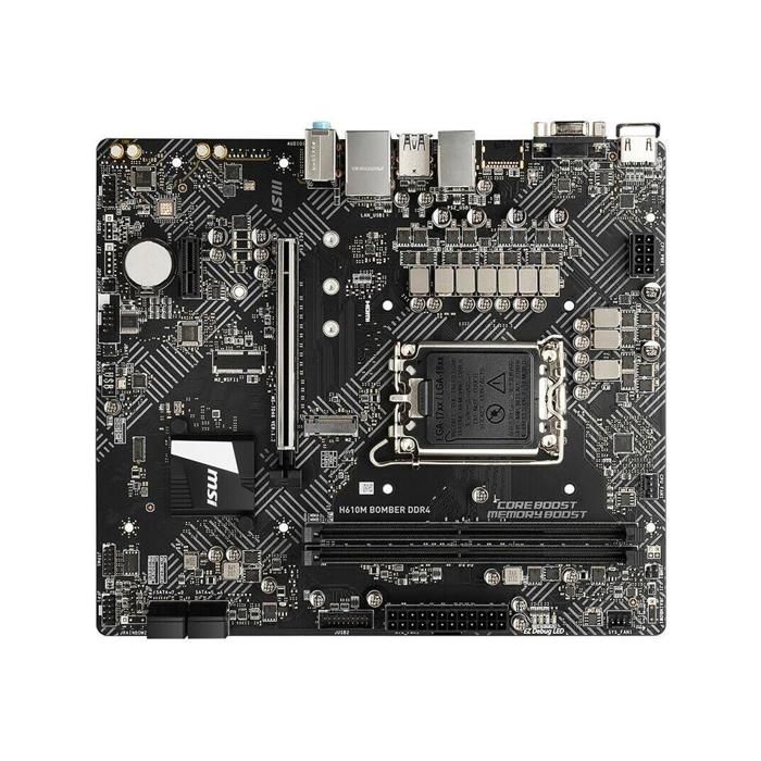 Carte mère MSI H610M BOMBER DDR4 SDRAM Intel H610 LGA 1700 2xDDR4 SDRAM 64 Go Micro ATX - Msi