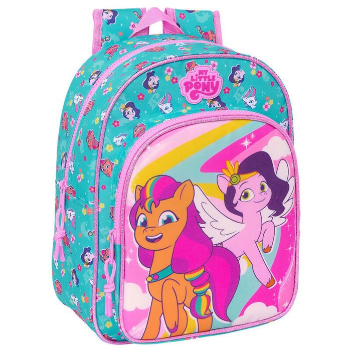 Sac à dos enfant - Educa Borras - My Little Pony Magic - Ergonomique - Poches latérales - 26x11x34cm