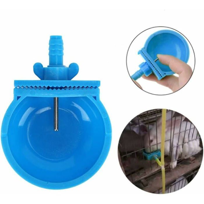 Meilleurs prix pour 10 Ensembles de mangeoire pour Animaux, Abreuvoir Automatique pour Lapin pour rongeurs, Bol d'alimentation jetable et étanche à