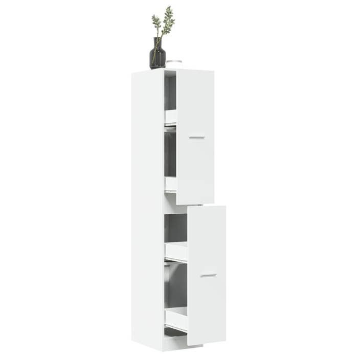 vidaXL Armoire dapothicaire blanc 30x41x174 5 cm bois dingénierie coffre dapothicaire meuble dapothicaire coffre à 3309627