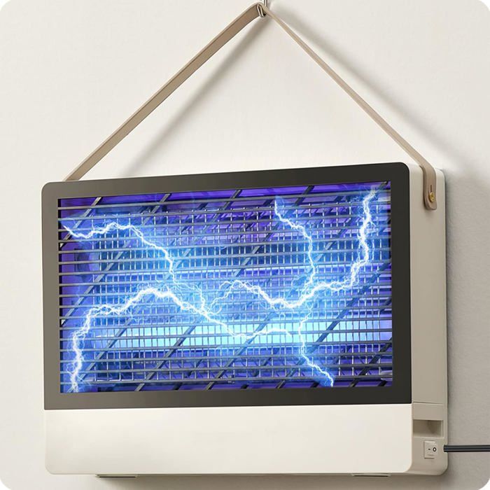 Lampe Anti-moustiques UV - 2 Pièces Avec 10 Stickers Adhésifs - Zone 20m² - Pour Intérieur - Sûr Et Silencieux - 3