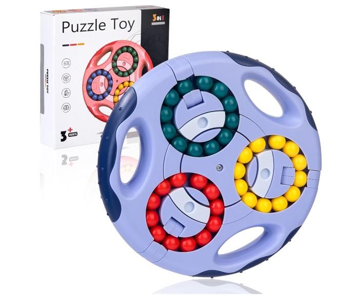 Aragallant Puzzle Rotatif 4 En 1 – Licorne – 9 Cubes – Motricité Et Logique – Poignée De Rangement – Dès 3 Ans