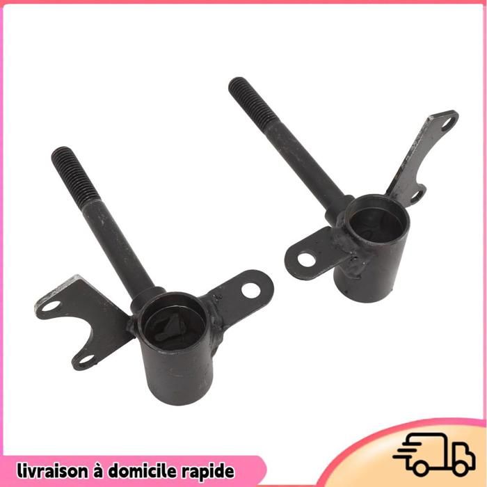 Paire de Fusées de Direction de Roue de 10 Mm pour jusquà 110 Go Kart Quad ATV Fusées de Direction Noires