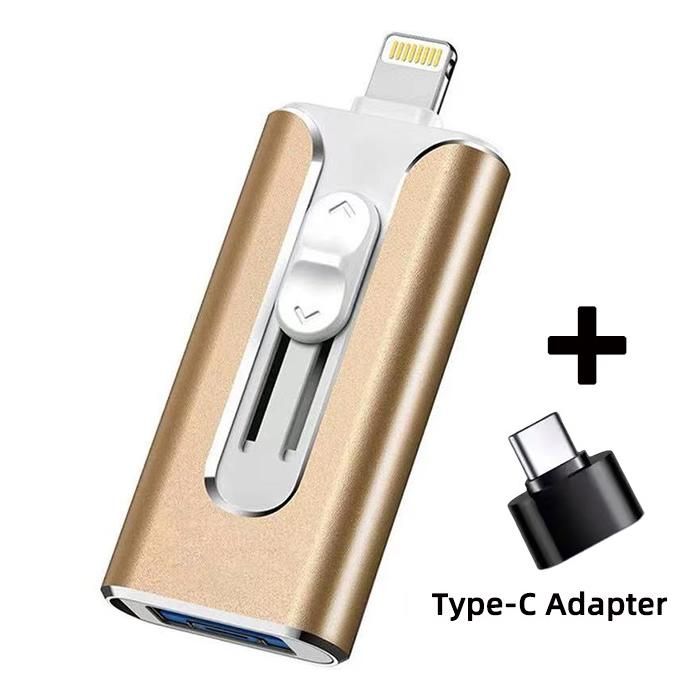 Clé USB - ZISONIX - 128 Go - Type C - OTG - USB 3.0 - BLEUE - Informatique