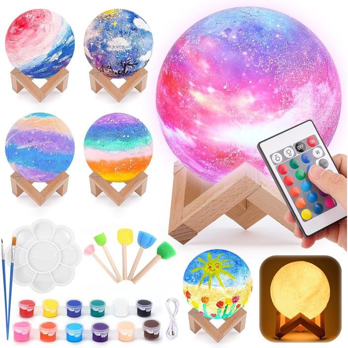Set de bricolage pour enfants, set de peinture pour lampe licorne, set créatif pour enfants ONE SIZE