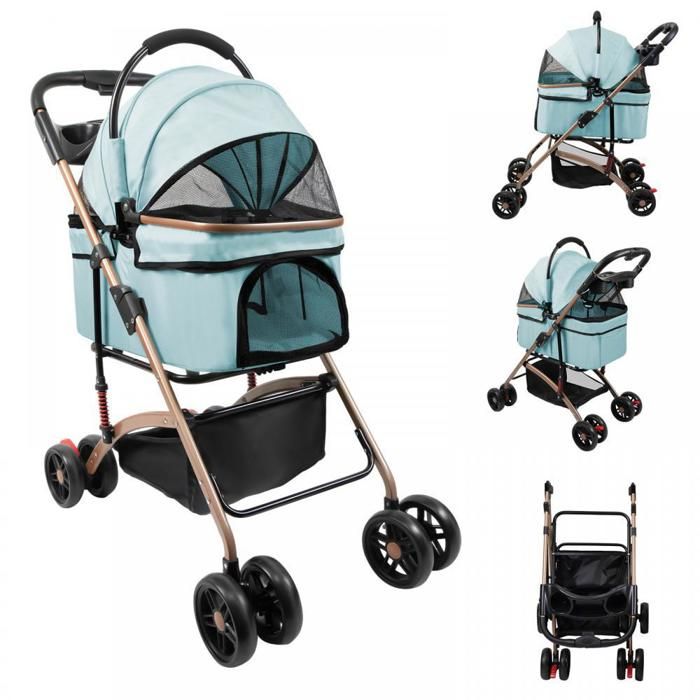 Comparer les prix de MIPAN.Poussette pour animaux 3 en 1 - Poussette pour chien 4 roues - 96 x 70 x 48cm - Poussette pour Chat - Vert
