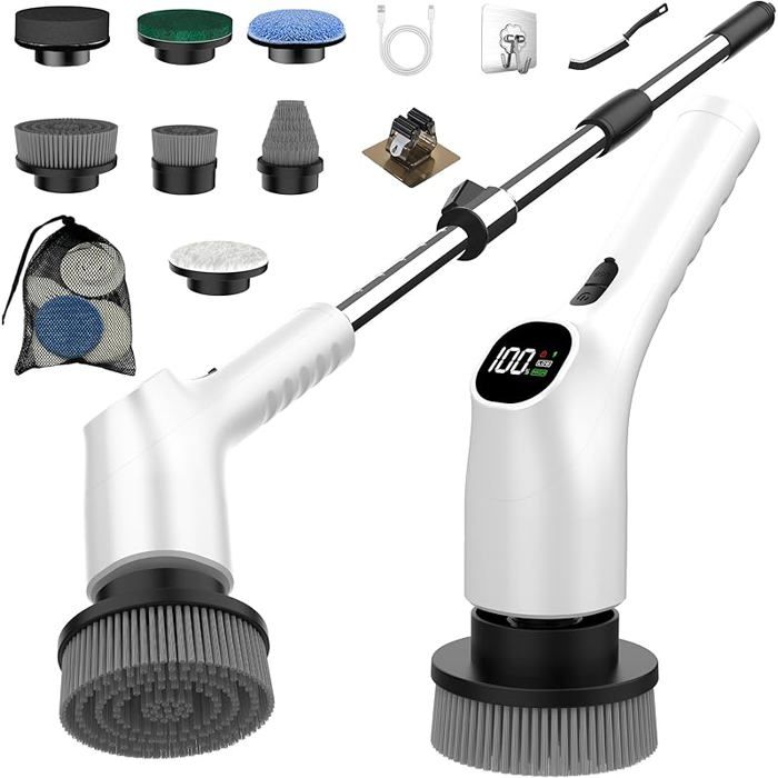 Brosse Netage Electrique 7 En 1 Brosse Rotative Netage IPX7 tanche 