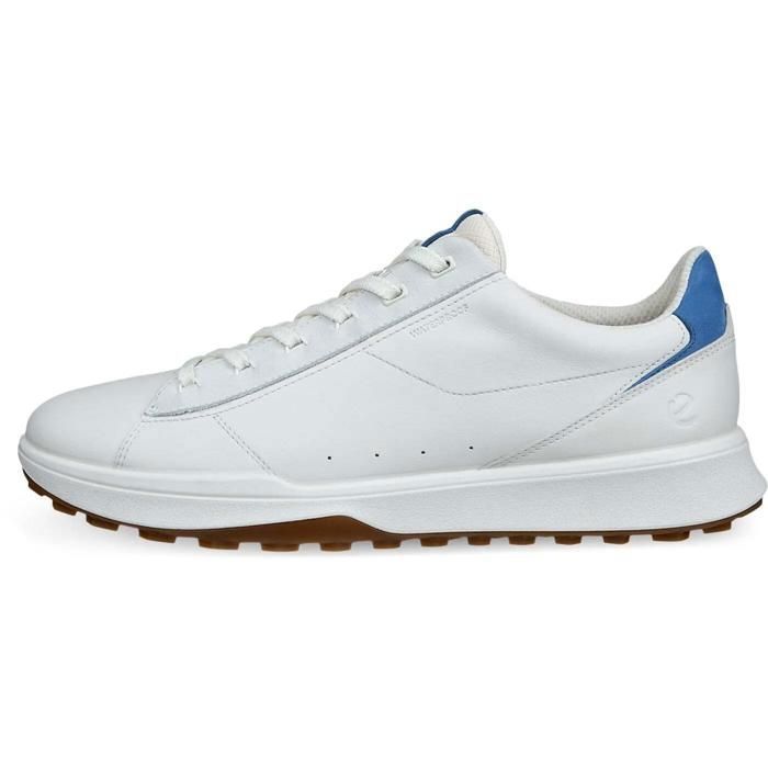 Chaussures de golf sans crampons Ecco Street Vibe Lace - white/federal blue