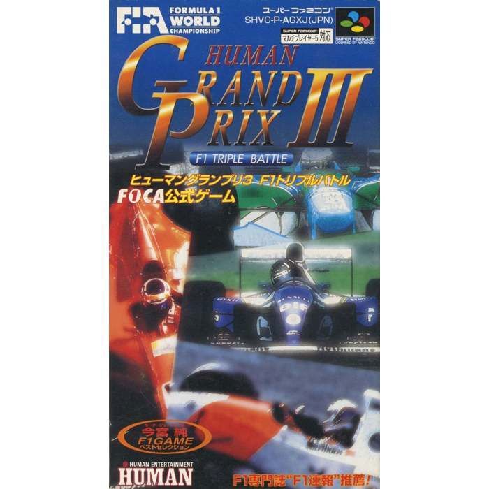 Human Entertainment Human Grand Prix III F1 Triple Battle Super Famicom Jeu Jap