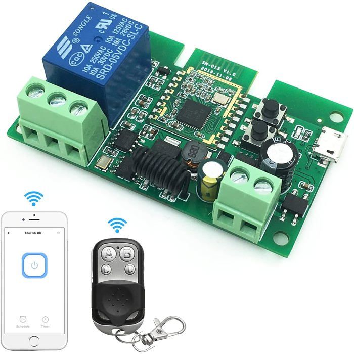 Relais ZigBee 1 canal 5-12V - compatible Tuya Alexa SmartThings