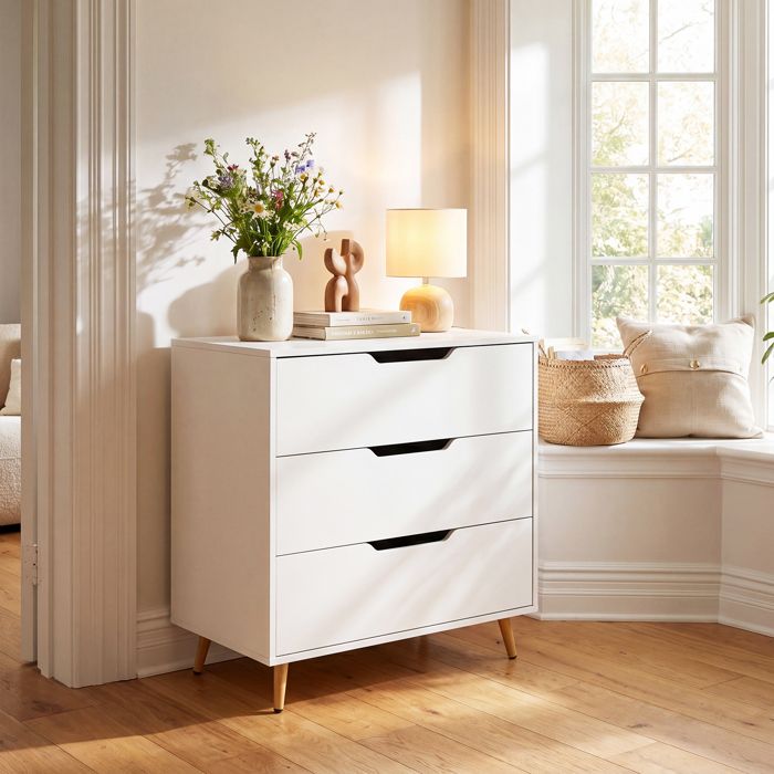 Commode Chambre-COSTWAY-3 Tiroirs avec Pieds en Métal 69 5 x40 x79CM Table de Chevet avec Anti-Basculement Meuble de Rangement Commode Chambre-COSTWAY-3 Tiroirs avec Pieds en Métal 69 5 x40 x79CM Table de Chevet avec Anti-Basculement Meuble de Rangement