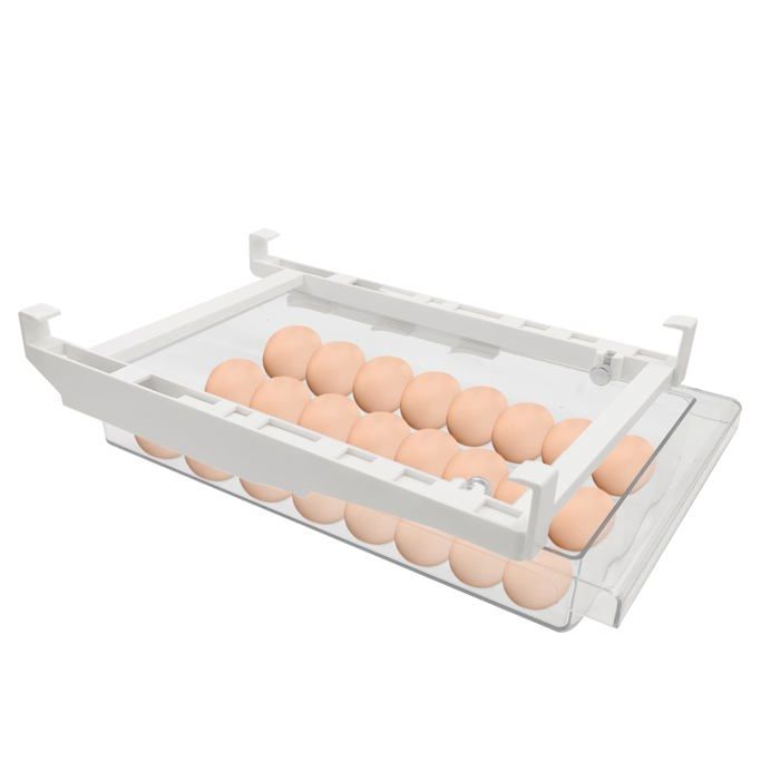 Tiroirs Porte-œufs Extensible Réfrigérateur Tiroir de réfrigérateur Extensible Tiroir pour 18 œufs Oeufs Tiroirs Organisateur