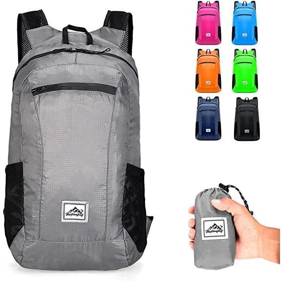 Petit sac à dos de randonnée ultra léger et pliable résistant à l'eau,  durable et pliable pour homme et femme, pour sport de plein air, voyage