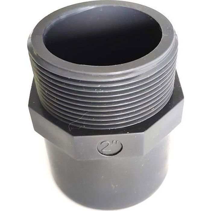 Embout Pvc Pression à Coller 50 Et 40mm Filetage Mâle 1' (26x34) - Codital