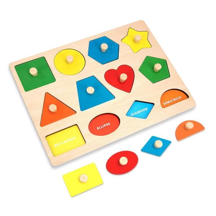 Acheter Planches de puzzle en bois pour l'apprentissage précoce, jouet sûr