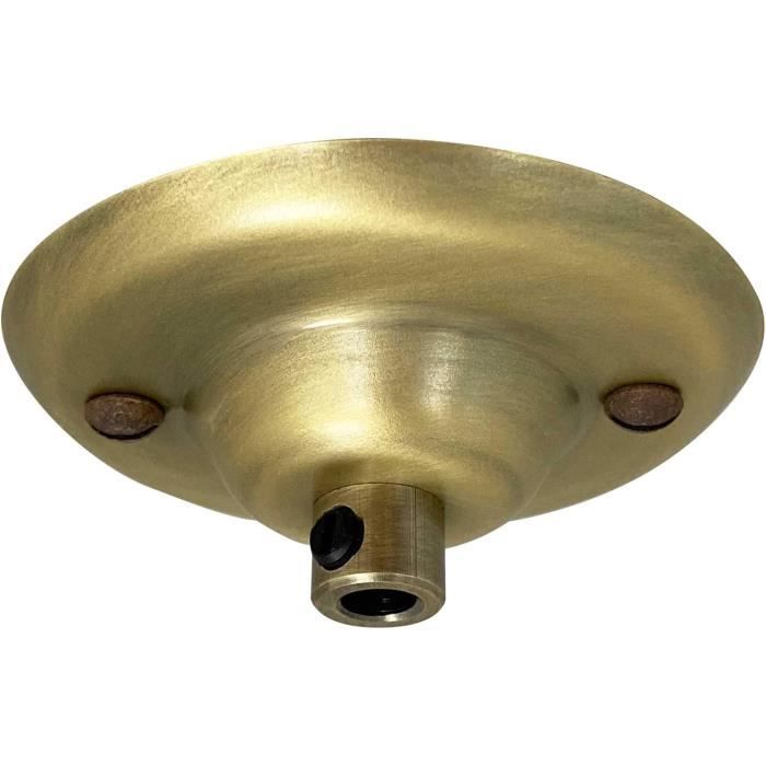 PATIKIL Kit De 4 Plaques De Plafond 80mm - Supports De Fixation Solides Pour Lustres, Luminaires Suspendus Et Appliques Murales Avec Vis Et Écrous
