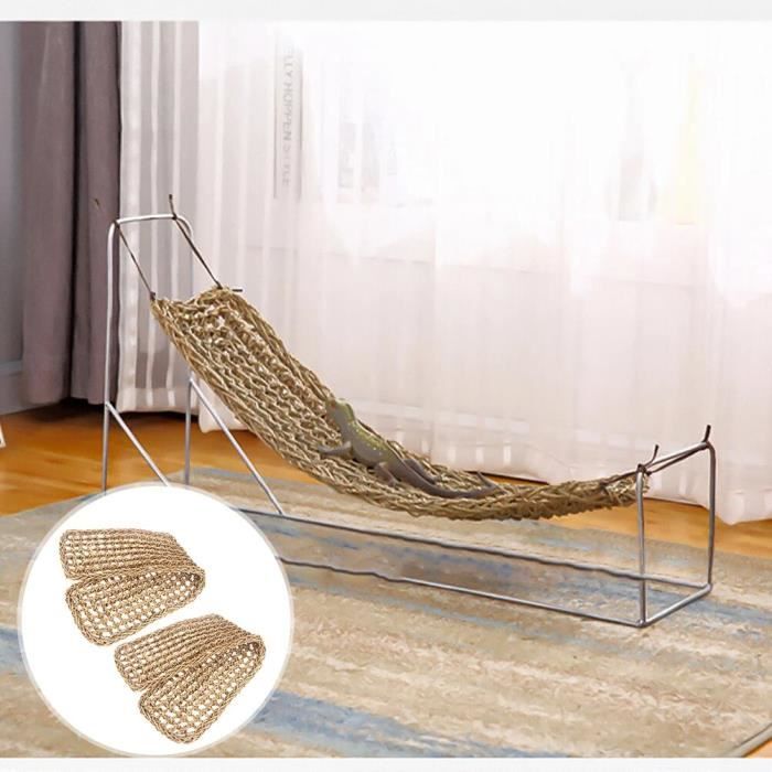 Hamac Double Couche Pour Dragon Barbu Et Reptiles - 30 X 22 Cm / 30 X 32 Cm - En Coton Glacé, Avec Crochets Et Ventouses
