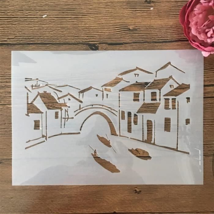 24pcs Pochoirs De Noël, Modèle De Peinture Réutilisable Pochoirs