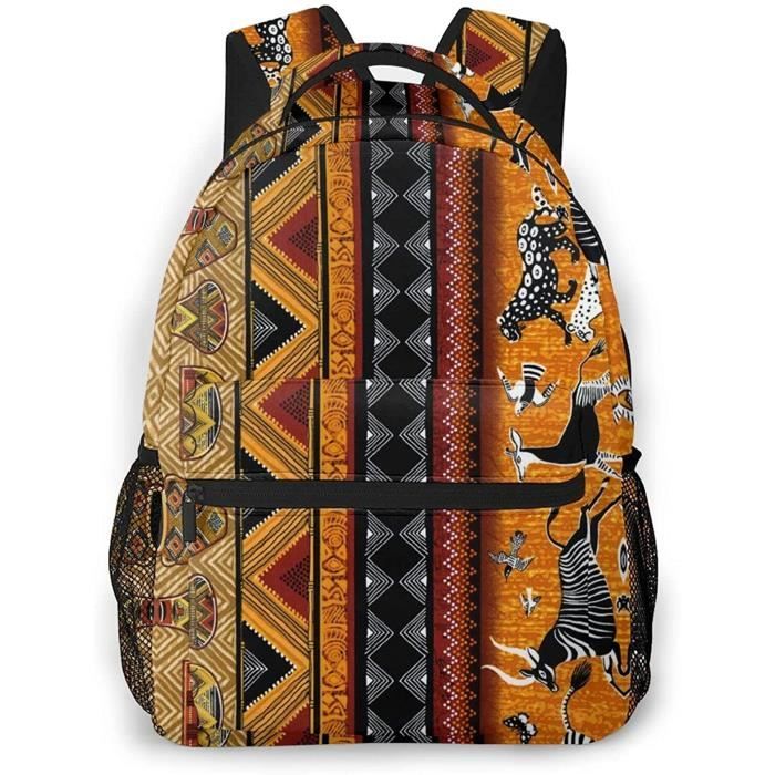 Sac a dos en tissu africain Estampes Etanche Pour enfants Noir Cdiscount Bagagerie Maroquinerie