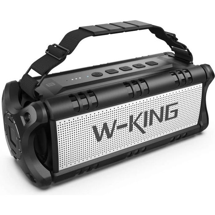 W-KING Enceinte Bluetooth Puissante, 60W Portable Haut Parleur Bluetooth  Speaker Boombox, Autonomie 40 hrs Batterie Grande capac12 - Cdiscount TV  Son Photo