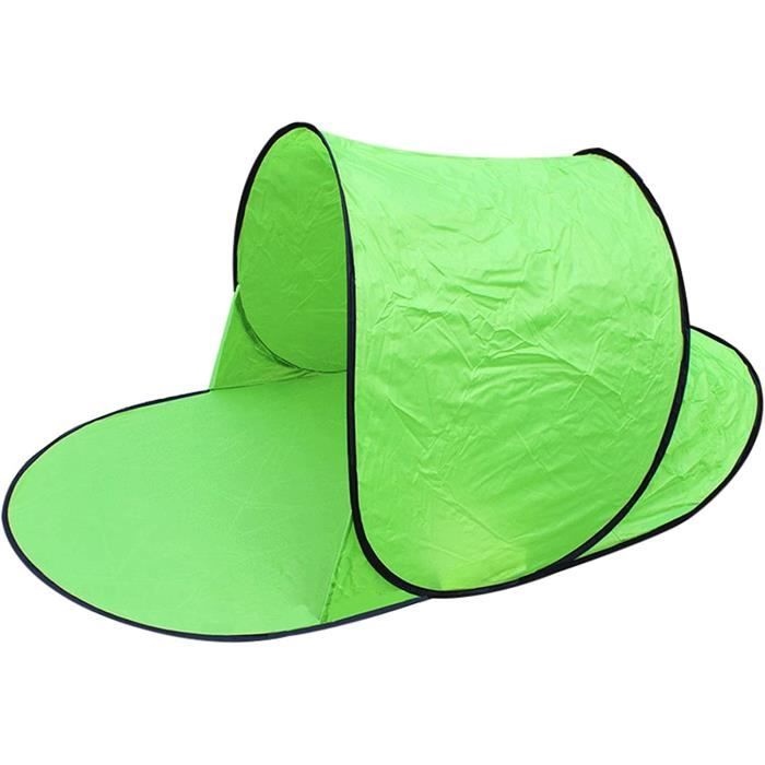 Tente De Camping 1 Personne - Verte - 220x50 Cm - Polyester + Oxford - Portable