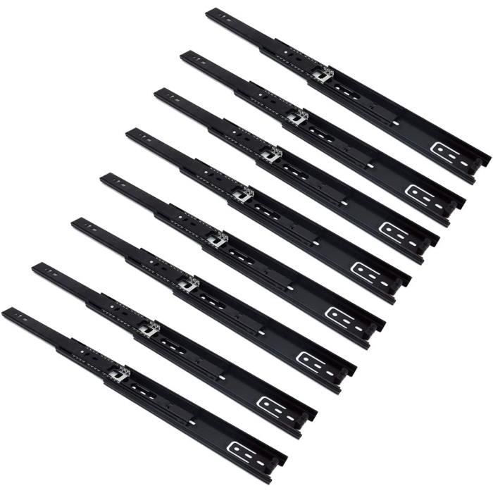Glissières De Tiroirs 45mm Glissières Télescopiques à Extension Totale 250mm 4 Pieces 96132646