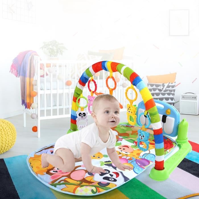 Tapis De Jeu Musical Et Evolutif Tapis Bebe De Fitness Jouet Educatif Pour Nouveau Ne Boh Cdiscount Pret A Porter
