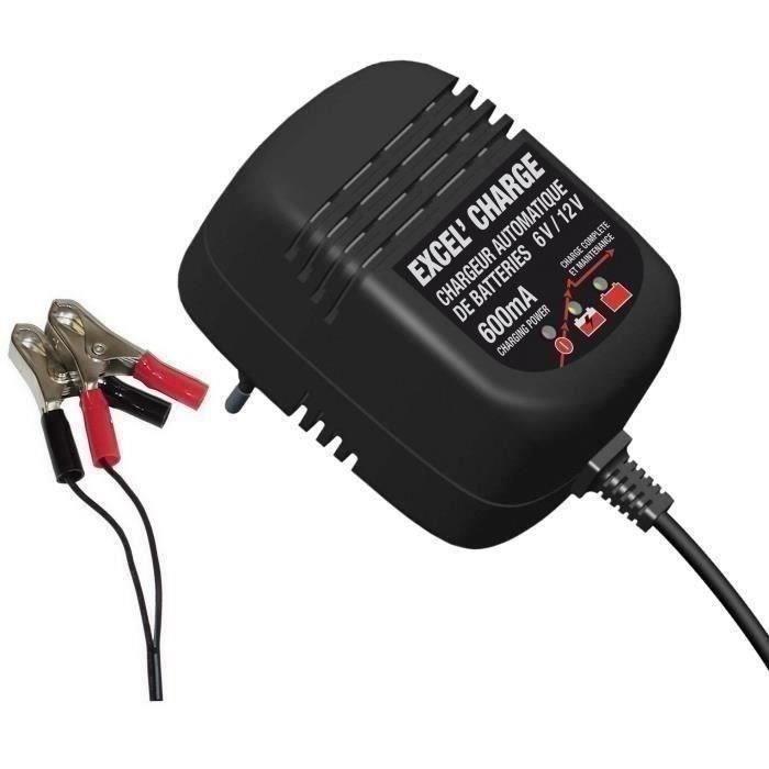 Chargeur de batterie pour tondeuse - JARDIN PRATIC - EXCEL CHARGE - 5 à 32Ah - Plomb/acide et gel