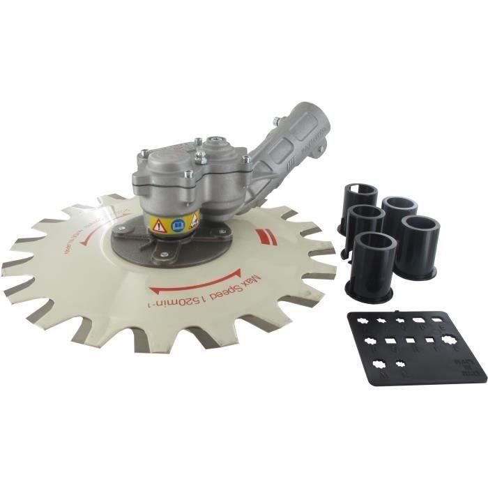 Système 2 lames contre-rotatives universel pour débroussailleuses à dos