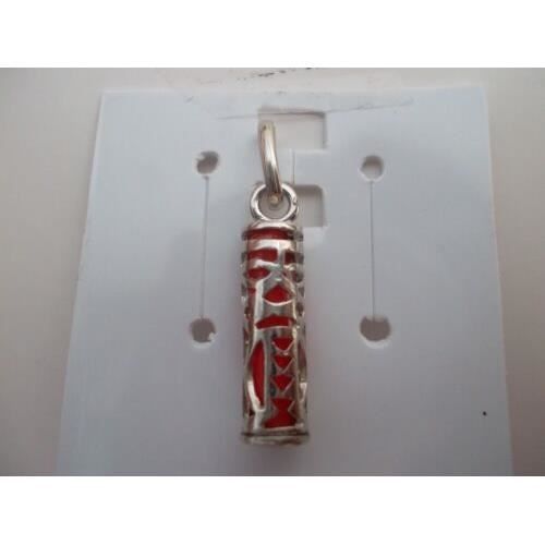 Pendentif Tiki Tendresse En Argent 925 - Petit Modèle - Garanti Sans Nickel, Neuf Avec étiquette