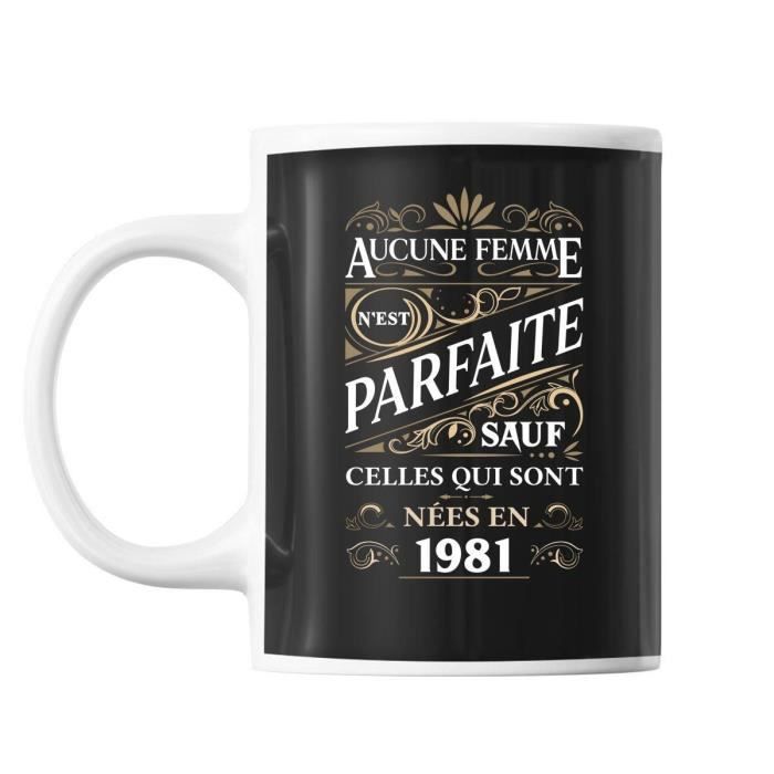 Mug 1981 Femme Parfaite 40 ans Tasse Cadeau Personnalisé - Cdiscount  Puériculture & Eveil bébé